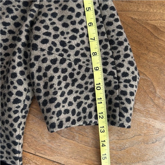 Akris Wool Sheath Midi Dress Women's Size 12 Leopard Print Silk Lined Luxurious - Picture 13 of 16